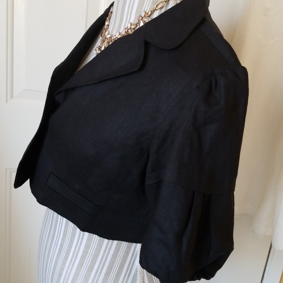 Loft linnen short Jacket sz M - Picture 3 of 8
